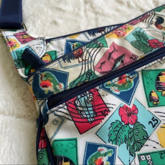 Vera Bradley | "Cuban Stamps" Lighten Up Slim Crossbody Bag - Picture 5 of 11